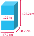80kg, HxLxP = 87.2cm x 53.5cm x 47.2cm