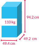 80kg, HxLxP = 87.2cm x 53.5cm x 47.2cm